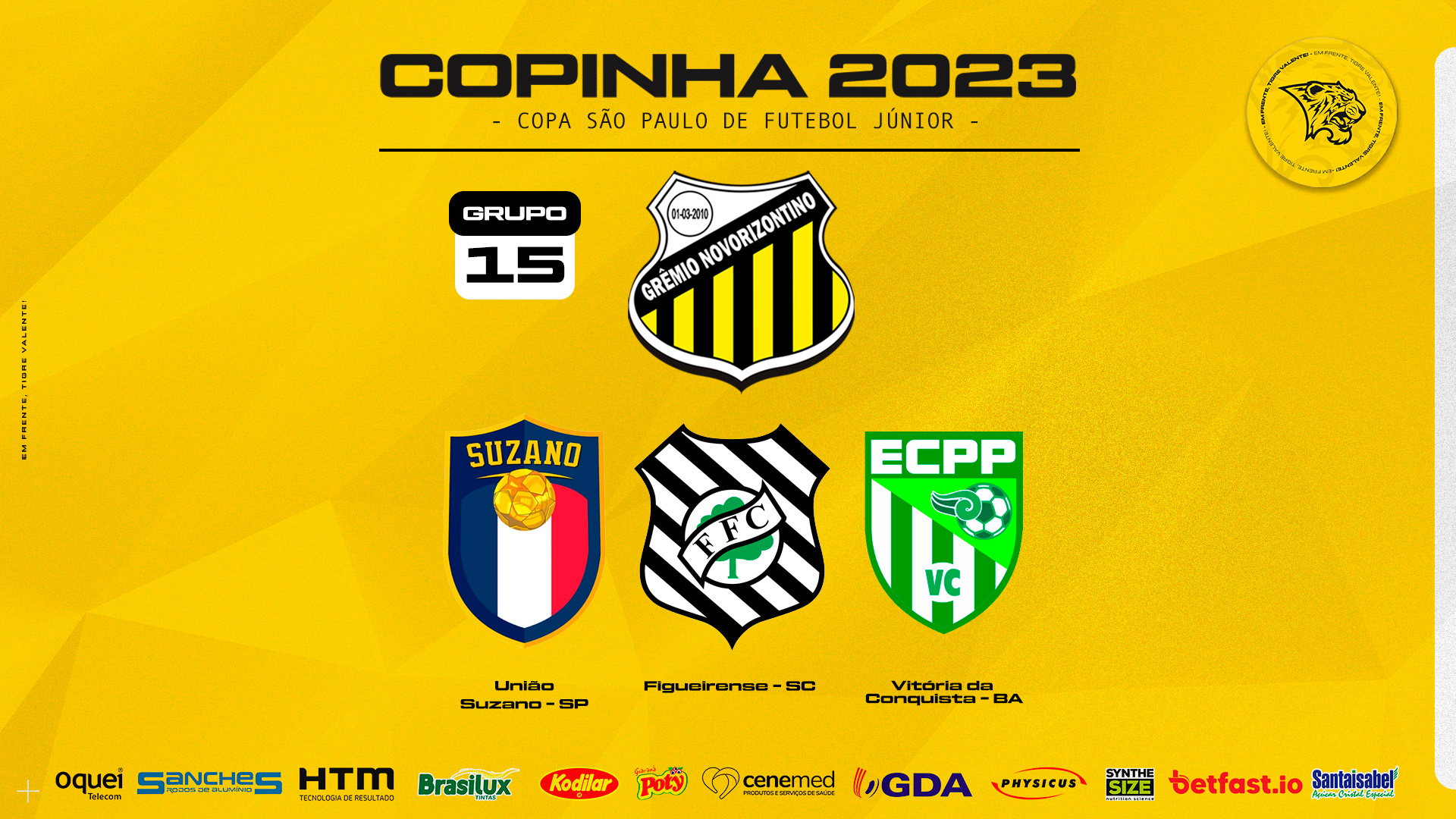 Grupo do Grêmio na Copinha 2023: times, jogos, datas e horários