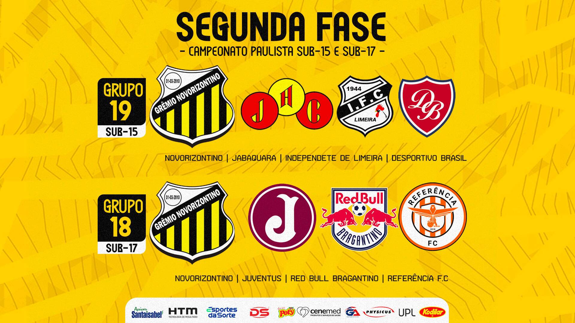 Agenda do Paulista: Sub-20, Sub-17 e Sub-15 iniciam as quartas de